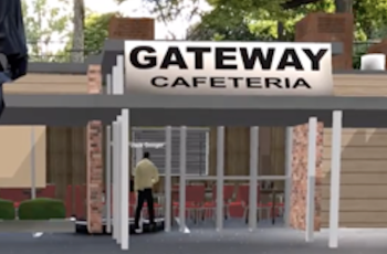 An 3D model of the cafeteria for Pickrick Restuarant